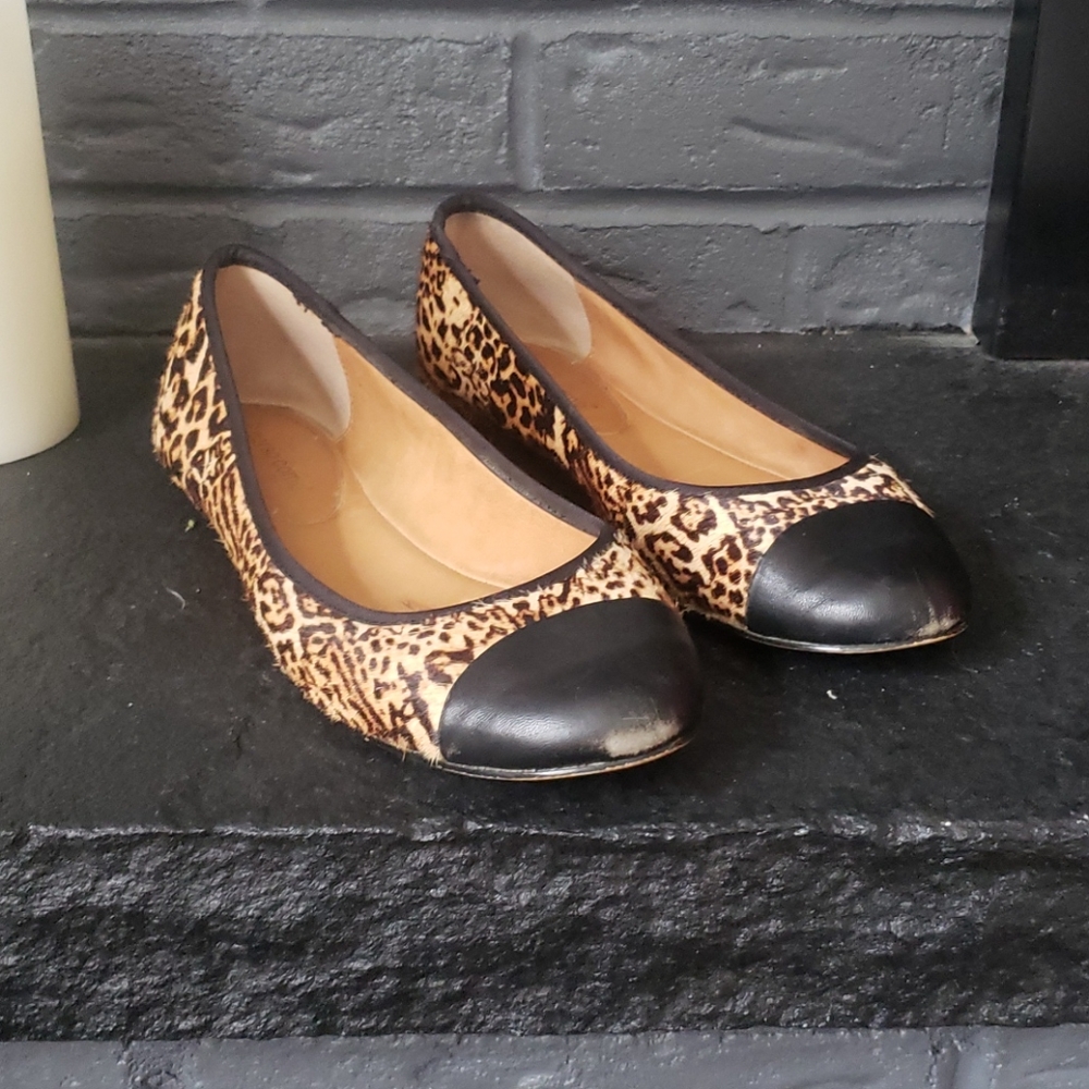 Corso Como Cheetah Fur Ballet Flats